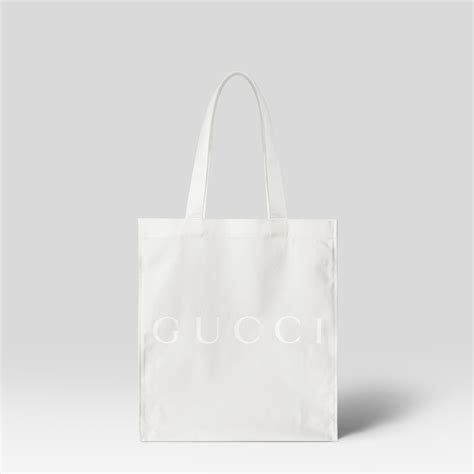 gucci gift bag white|Gucci reusable shopping bag.